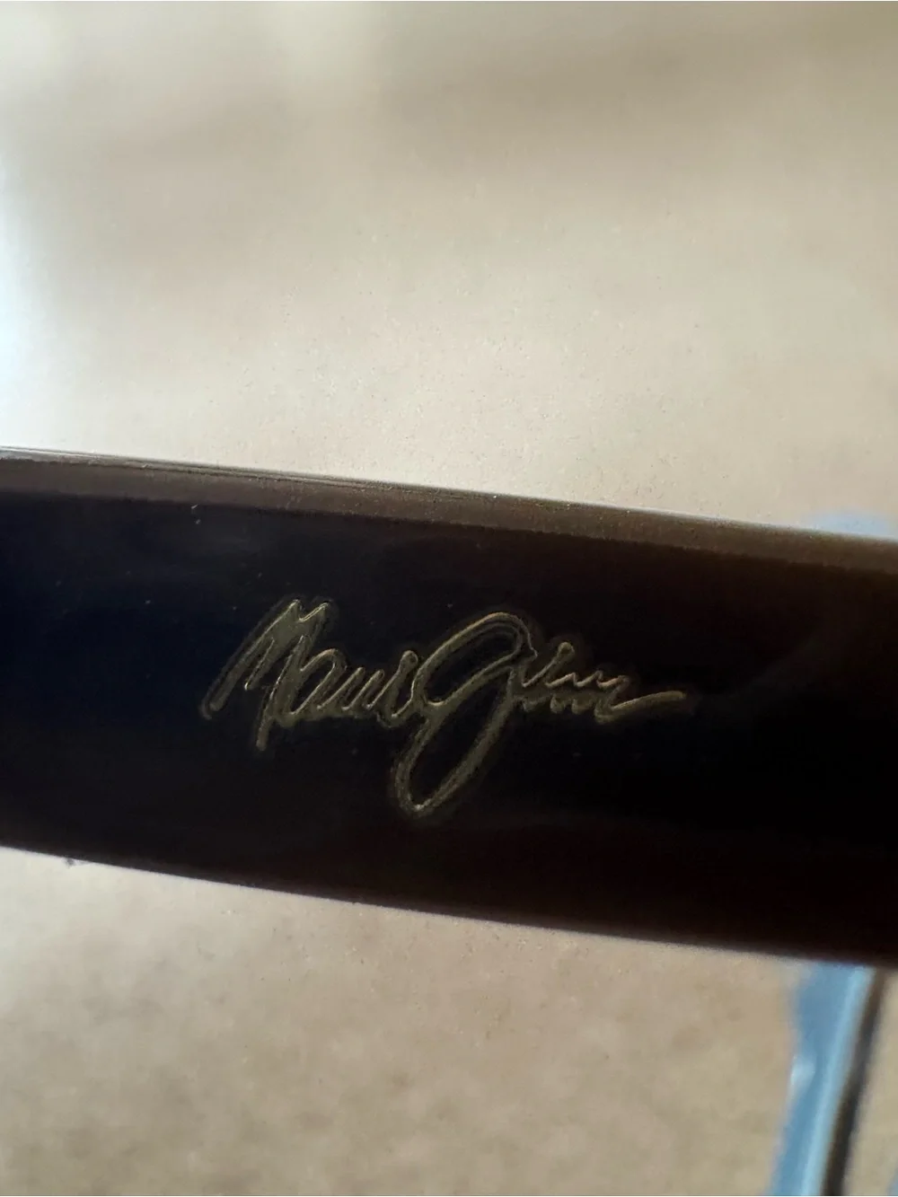 Maui Jim Sunglasses Temple Arm in Deep Teal Blue